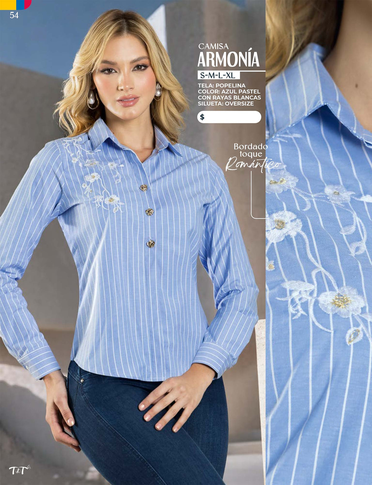 Camisa Manga Larga Azul Tyt Armonía - foto 7