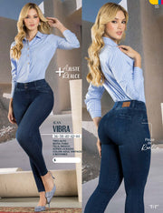 Jean Push Up Tiro Alto Azul Tyt Jeans Vibra - foto 5