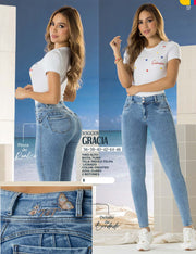 Jean Jogger Tiro Alto Azul Claro Tyt Jeans Gracia - foto 6