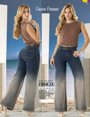 Jean Palazzo Tiro Alto Azul Tyt Jeans Firmeza - foto 5