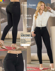 Jean Push Up Tiro Alto Negro Tyt Jeans Soledad - foto 5
