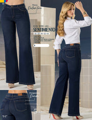Jean Wide Leg Tiro Alto Azul Tyt Jeans Sentimiento - foto 4