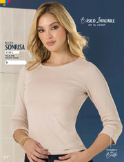 Blusa Manga 3/4 Cafe Tyt Sonrisa - foto 5