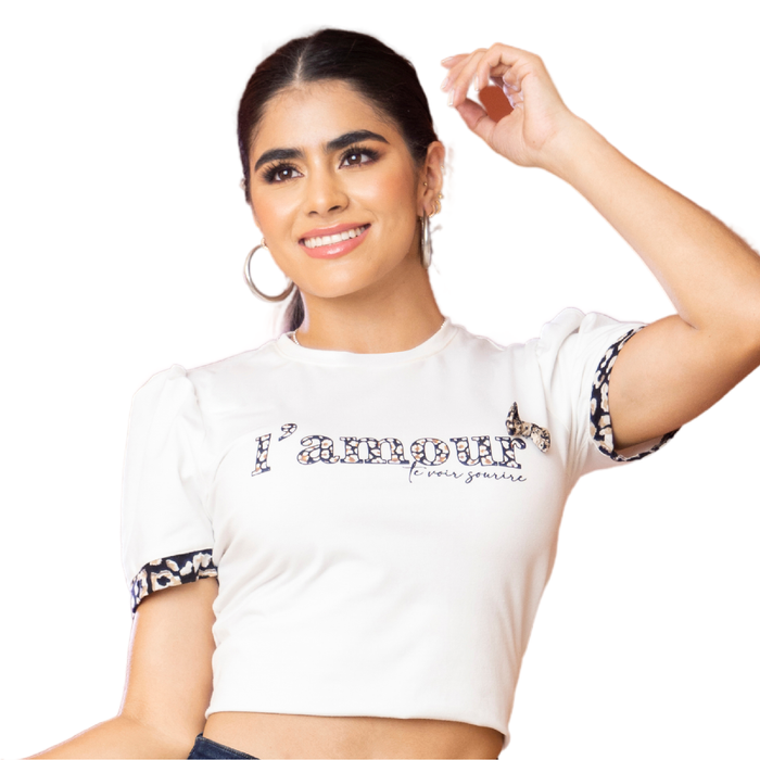 Camiseta Ajustada Beige TyT Eliana
