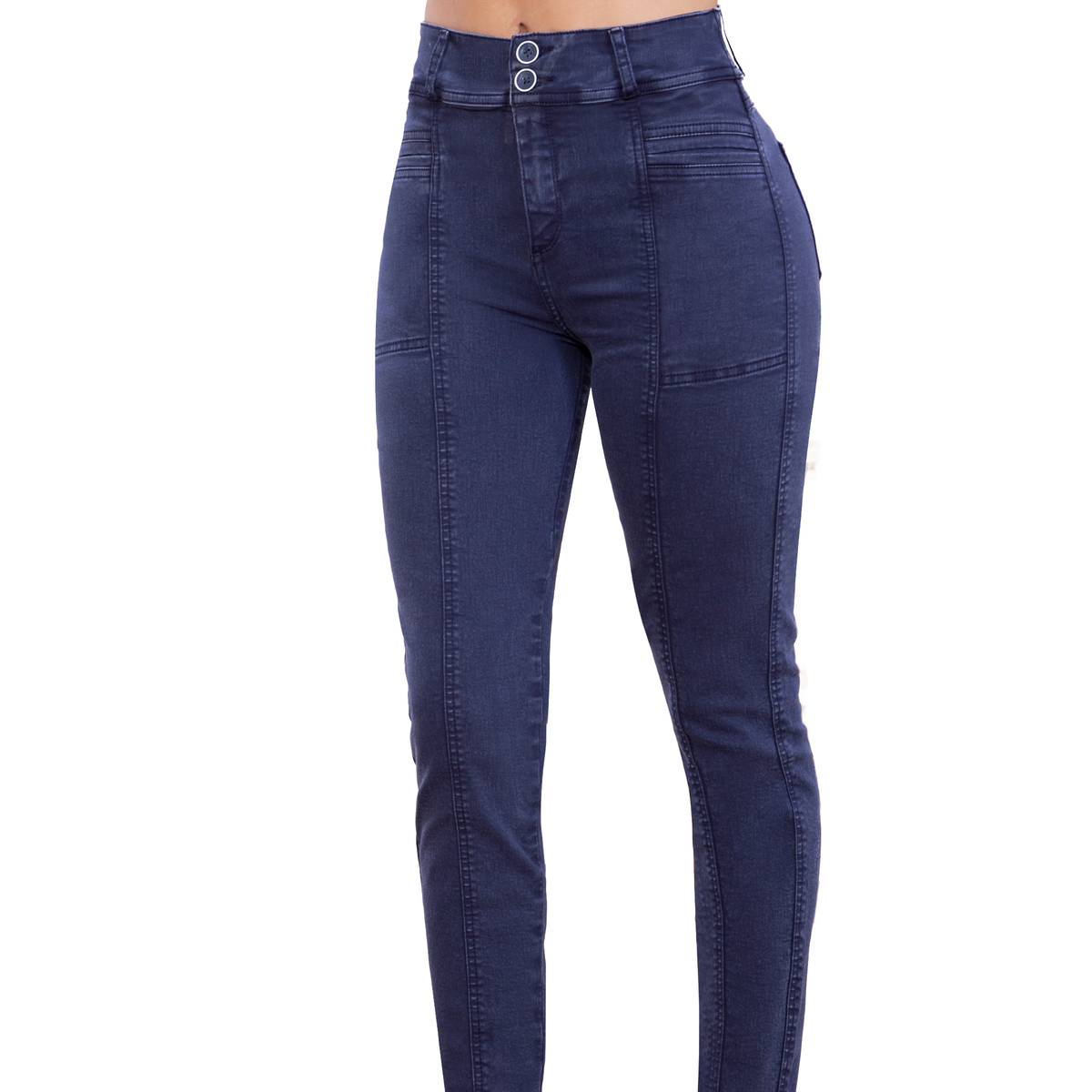 Jean Mom Push Up Azul Oscuro Tyt Claudia - 38