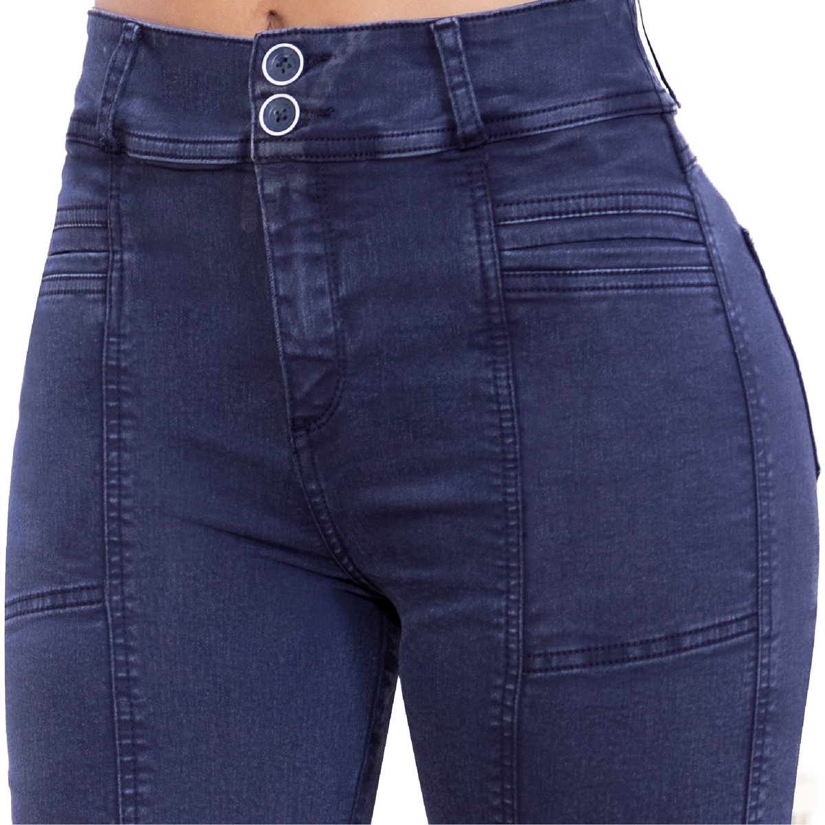 Jean Mom Push Up Azul Oscuro Tyt Claudia - 44