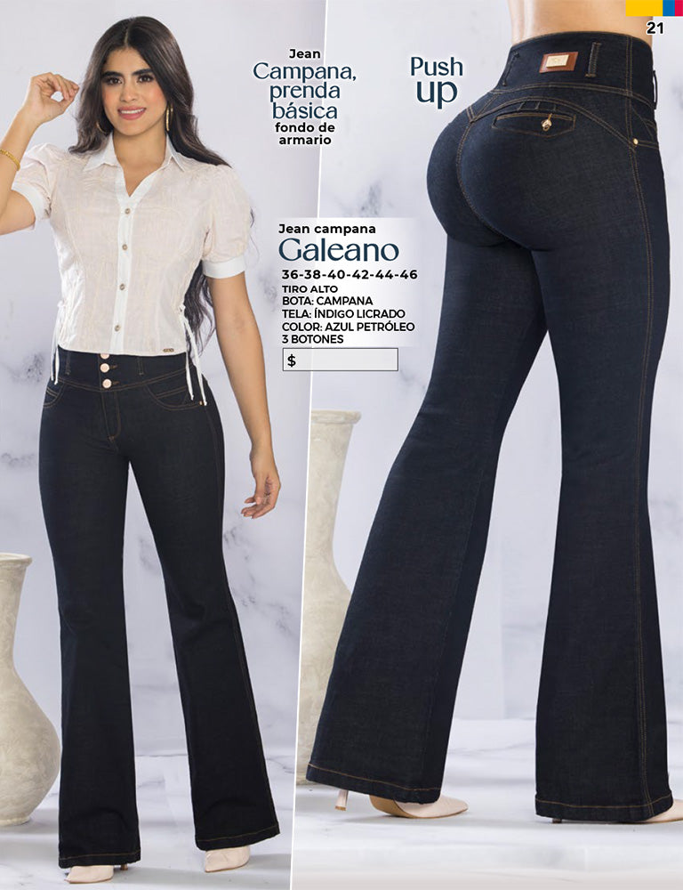 Jeans Push Up Azul Tyt Jeans Galeano - 42