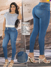 Jeans Push Up Azul Tyt Jeans Tabaco - 42