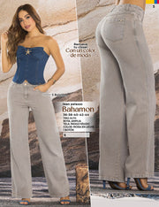 Palazzo Tiro Alto Gris Tyt Jeans Bahamon - 42