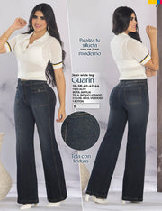 Jeans Bota Ancha Azul Verdoso Tyt Guarin - 42