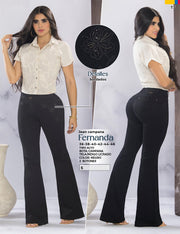 Jeans Push Up Negro Tyt Jeans Fernanda - 42