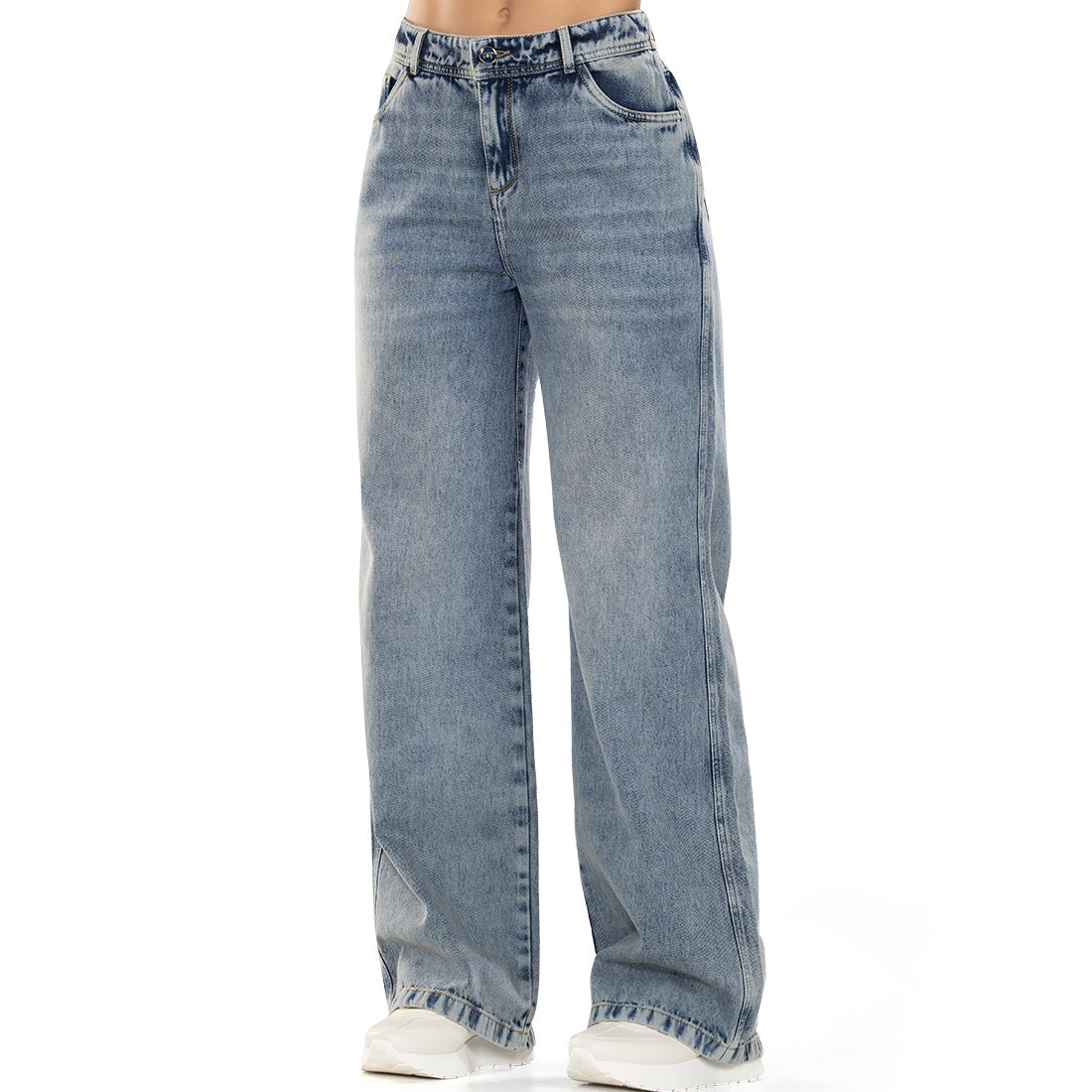 Jean Palazzo Tiro Alto Azul Tyt Jeans Uruguay - foto 2