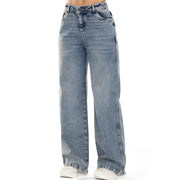 Jean Palazzo Tiro Alto Azul Tyt Jeans Uruguay - foto 2
