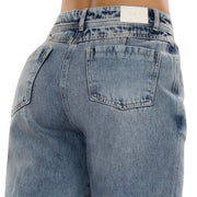 Jean Palazzo Tiro Alto Azul Tyt Jeans Uruguay - foto 4
