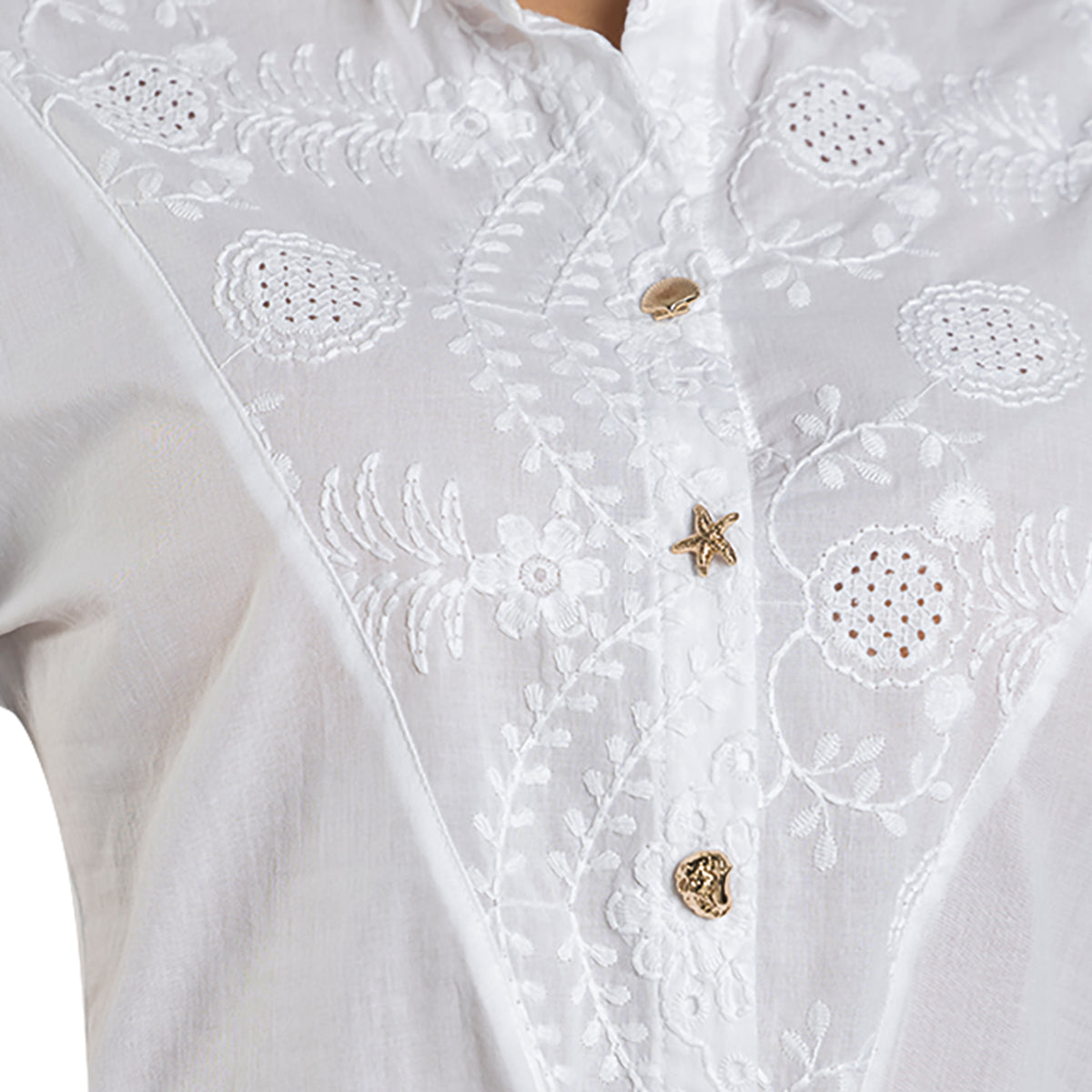 Camisa Manga Corta Blanca Tyt Valentía - foto 4