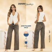 Jeans Palazzo Acid Wash Orange Tyt Jeans Valle