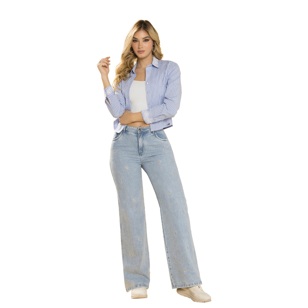 Jeans Palazzo Azul Hielo Tyt Jeans Vaupes - 44