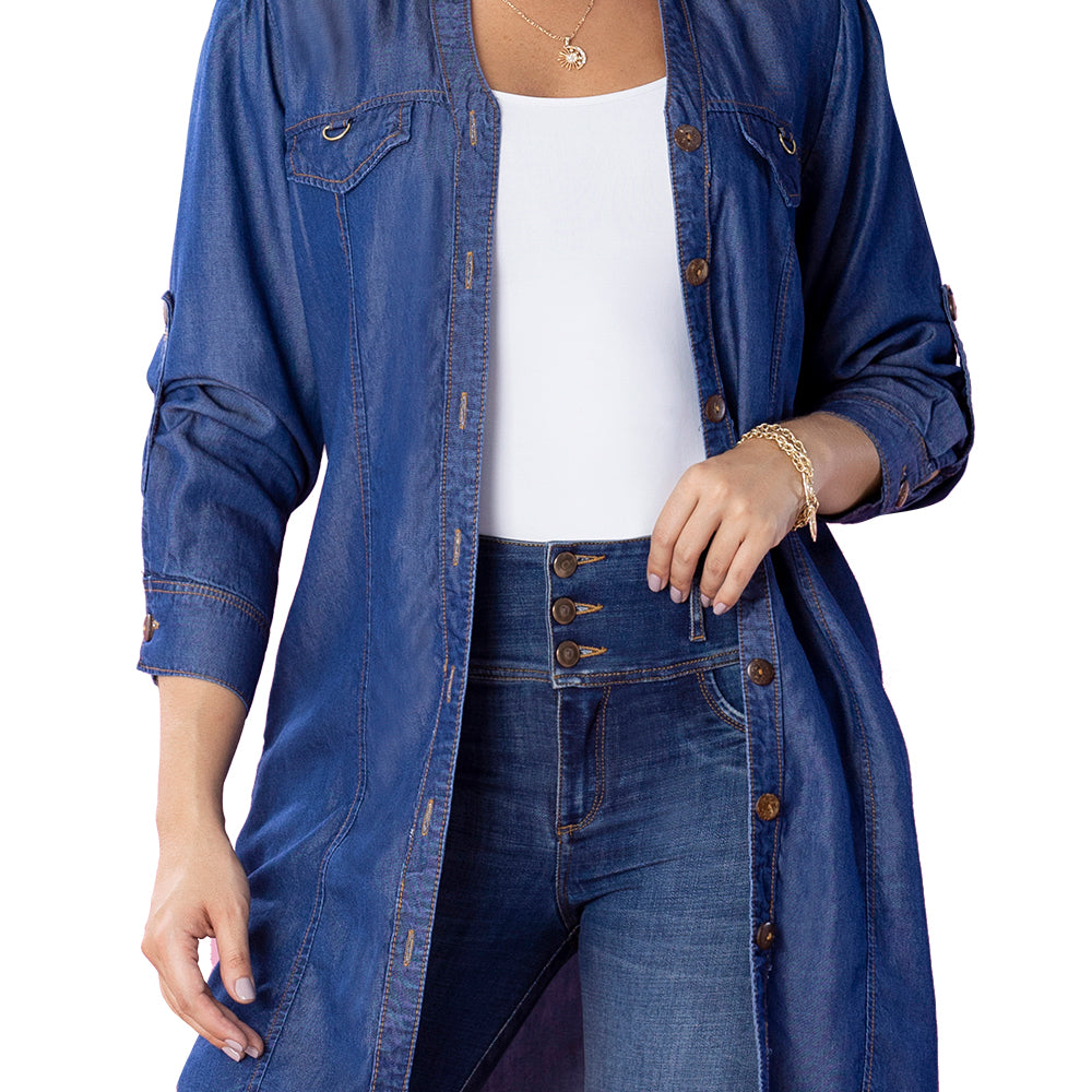 Vestido Confort Azul TyT Albaricoque