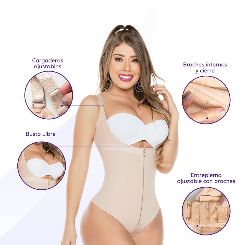 Faja Body Moldeadora Con Tiras Salome 0351 - 3XL