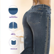 Jeans Palazzo Azul Tyt Yopal - 40