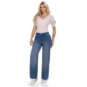Jeans Palazzo Azul Vintage Mujeron Zidane - 42