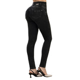 Jean Push Up Tiro Alto Gris Tyt Jeans Azucena