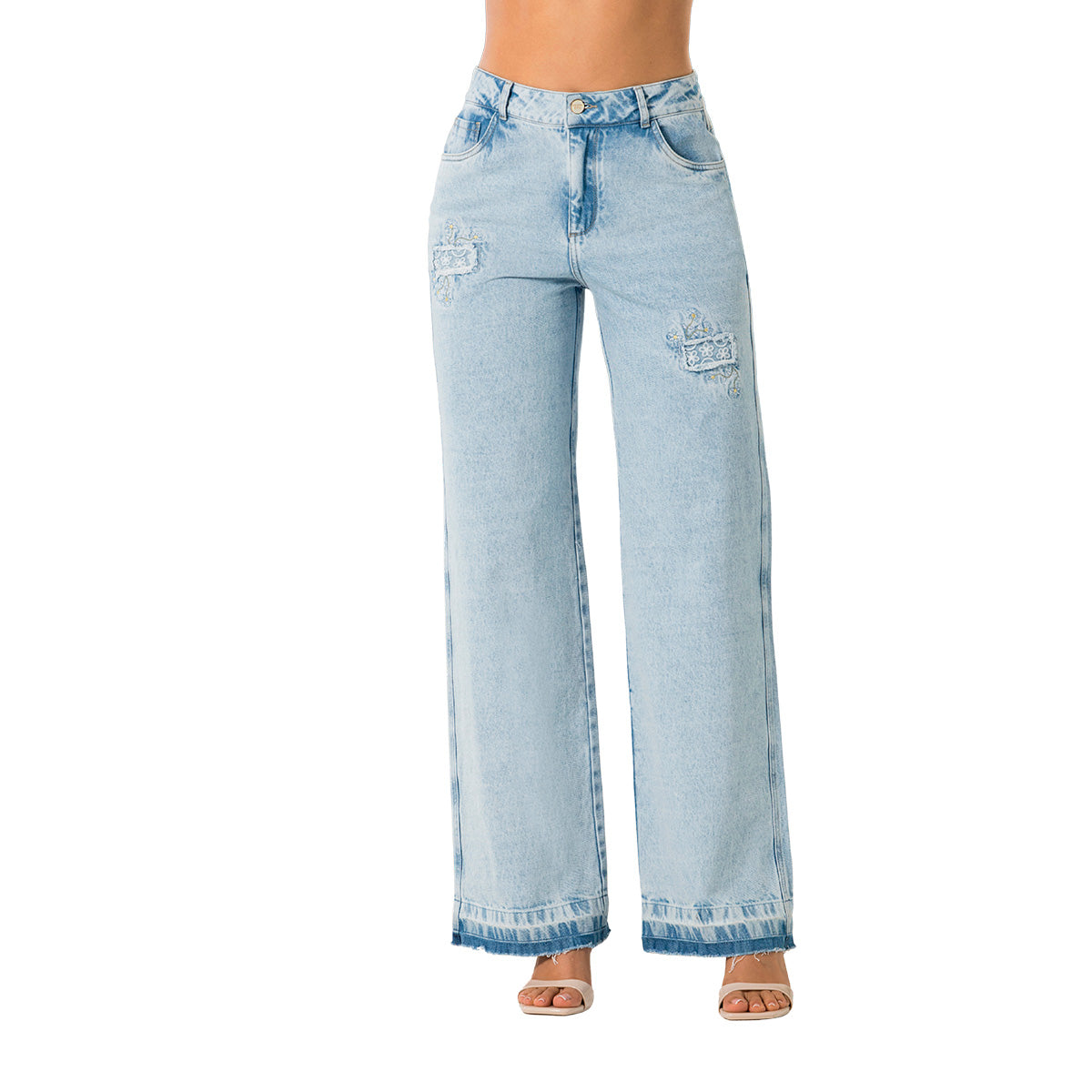 Jean Palazzo Tiro Alto Azul Tyt Jeans Chispita - foto 2
