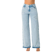 Jean Palazzo Tiro Alto Azul Tyt Jeans Chispita - foto 2