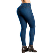 Jean Push Up Tiro Alto Azul Oscuro Tyt Jeans Dulce - foto 1