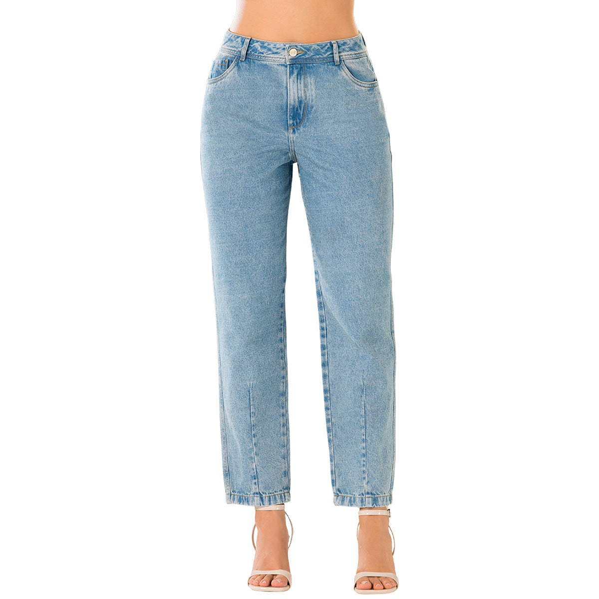 Jean Mom Tiro Alto Azul Tyt Jeans Esplendor - foto 2