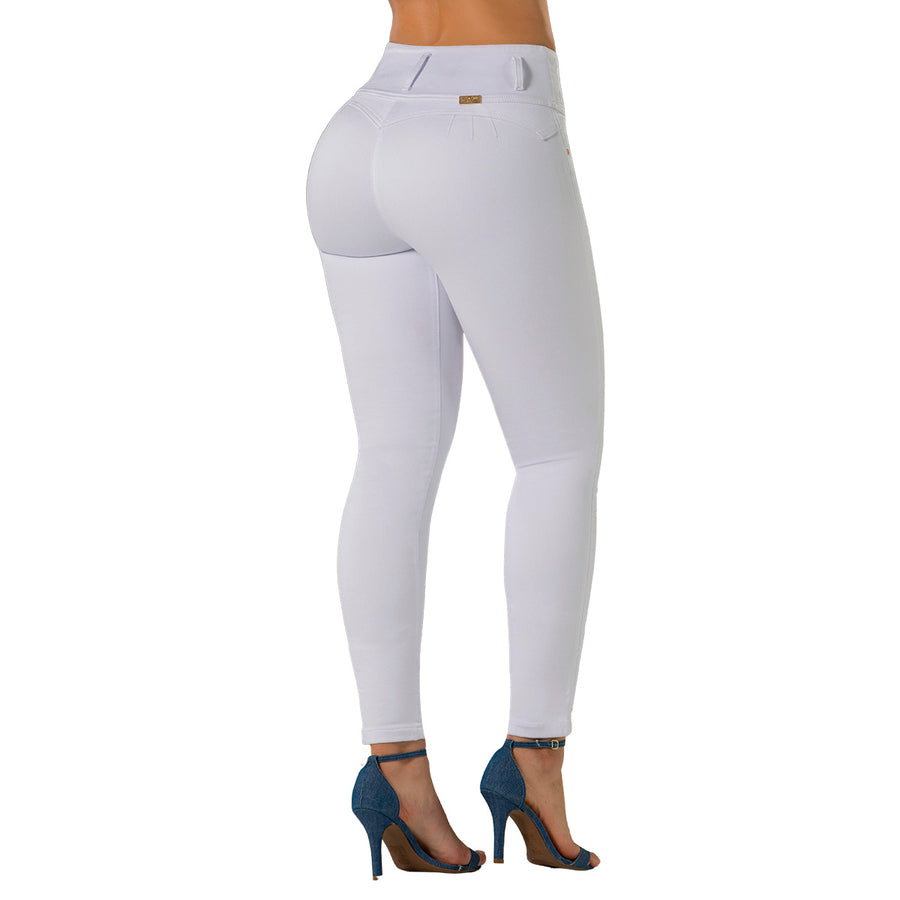 Jean Push Up Tiro Alto Blanco Tyt Jeans Festejo - foto 1