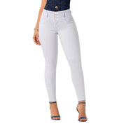 Jean Push Up Tiro Alto Blanco Tyt Jeans Festejo - foto 2
