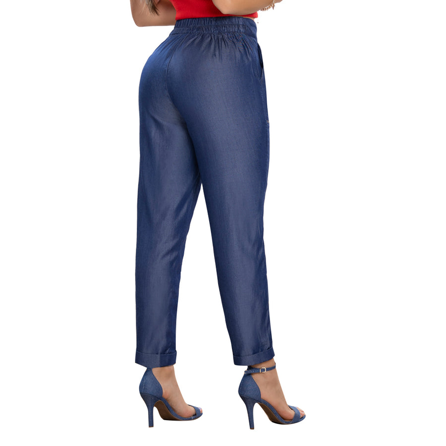 Pantalon Bota Ancha Azul Medio Tyt Marsella - 36