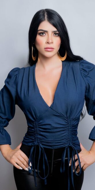 Blusa Manga 3/4 Colombiana 21425 Mujeron