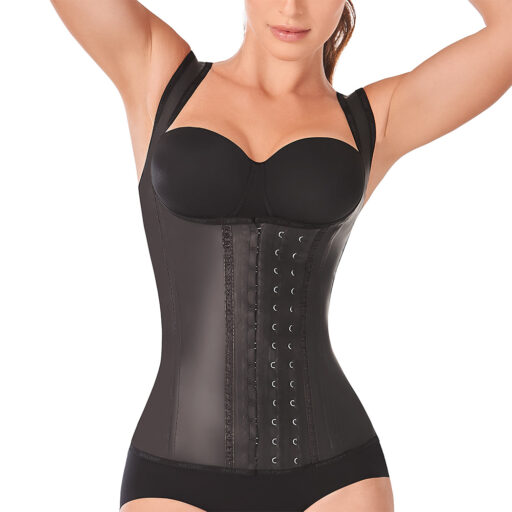 Annchery-latex-chaleco3broches-2027-mujer-negro-3