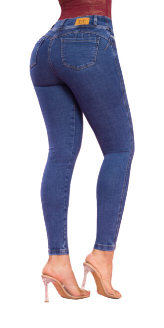 JEANS ROMEO Skinny Azul Medio – Estilo que potencia tu confianza