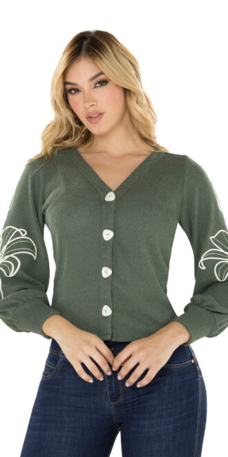 SAN ANDRÉS Cardigan Verde